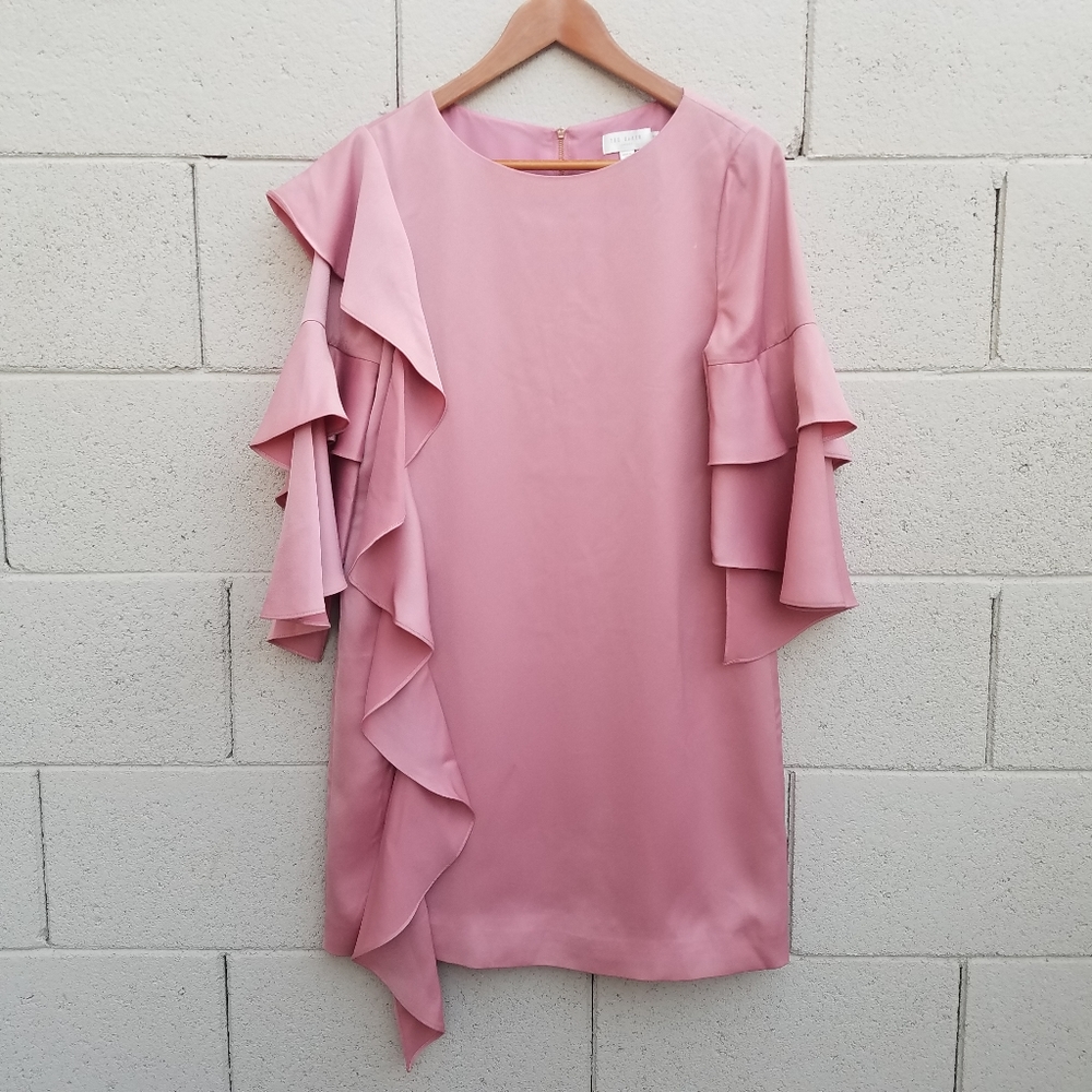 Ted Baker | Eicio Rose Blush Ruffle Tunic Dress